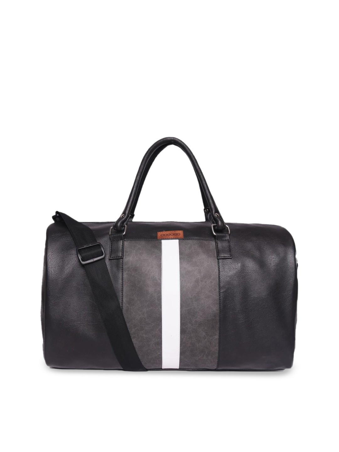 

ASTRID Men Colourblocked Duffel Bag, Black