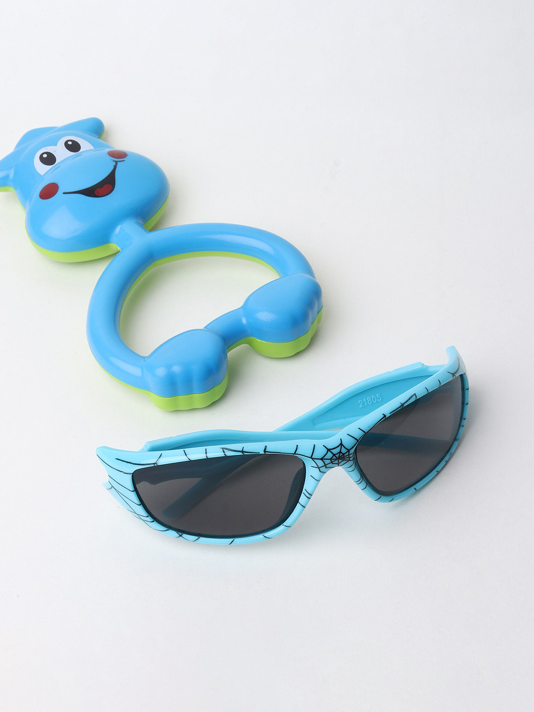 

FROGGY Kids Lens & Printed Full Rim Sunglasses- FG-21802-04, Turquoise blue