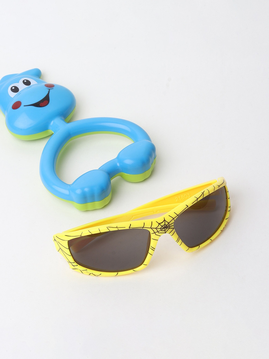 

FROGGY Kids Lens & Printed Full Rim Sunglasses- FG-21801-05, Yellow