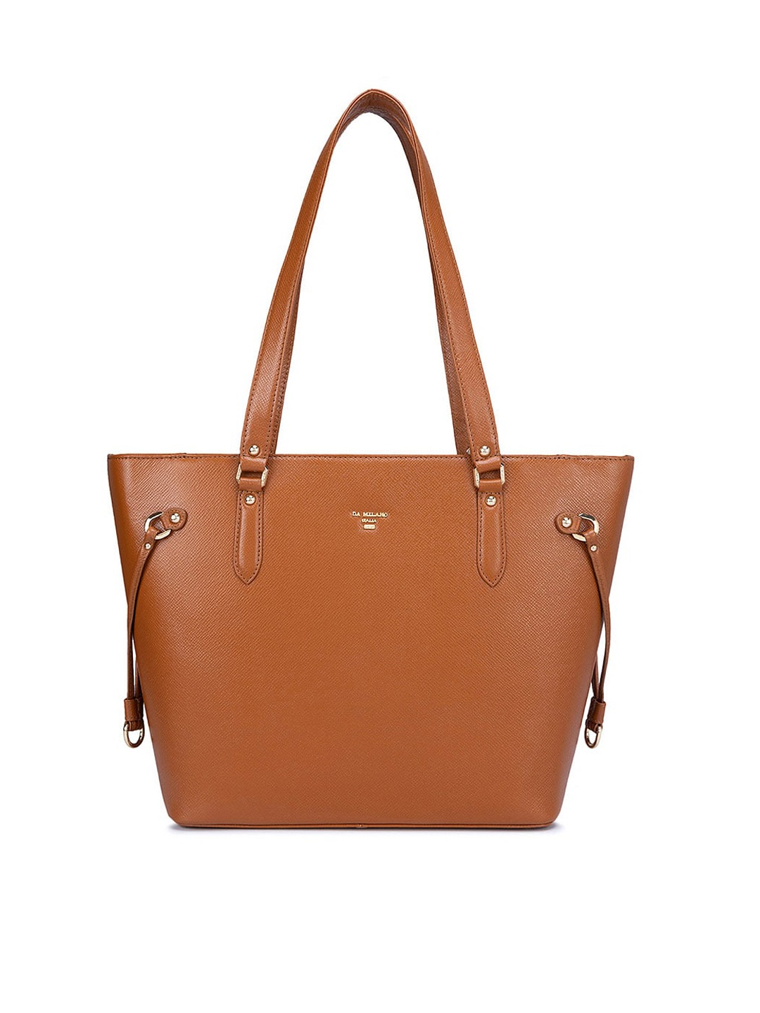 

Da Milano Leather Structured Shoulder Bag, Brown