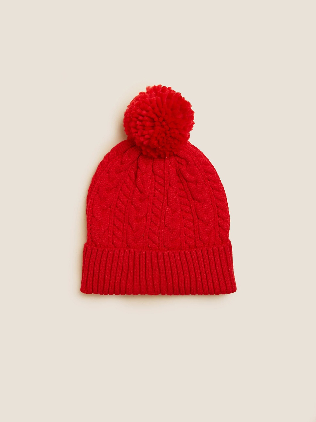 

Marks & Spencer Kids Self Design Beanie, Red