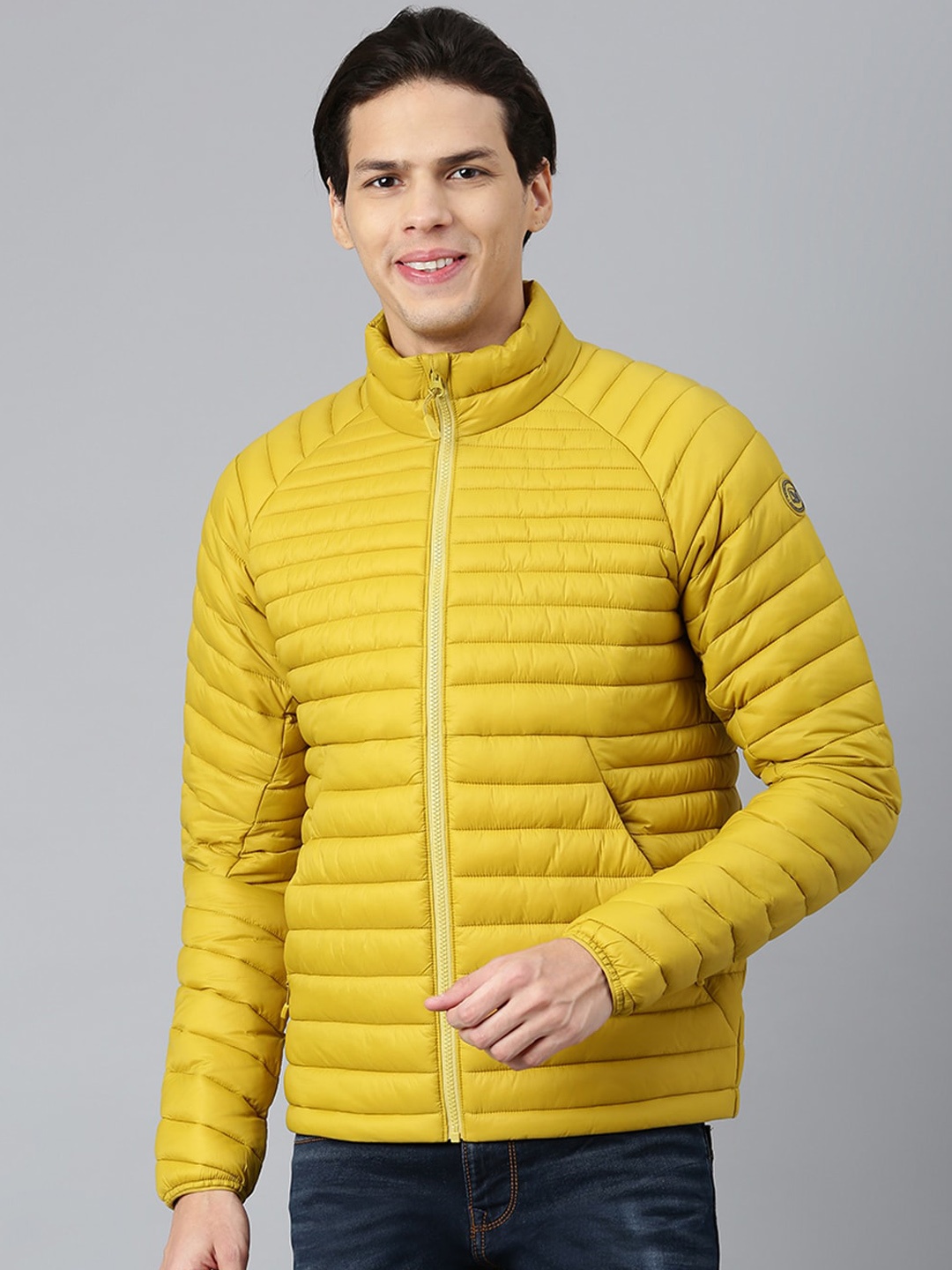 

Woodland Men Puffer Jacket, Yellow