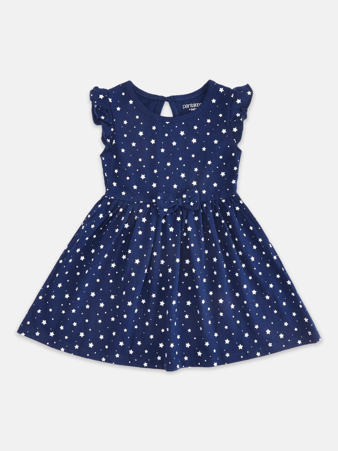 

Pantaloons Baby Printed Cotton Dress, Navy blue