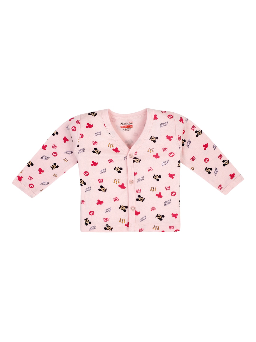 

Bodycare Kids Boys Micky & Friends Printed Cotton Thermal Top, Pink