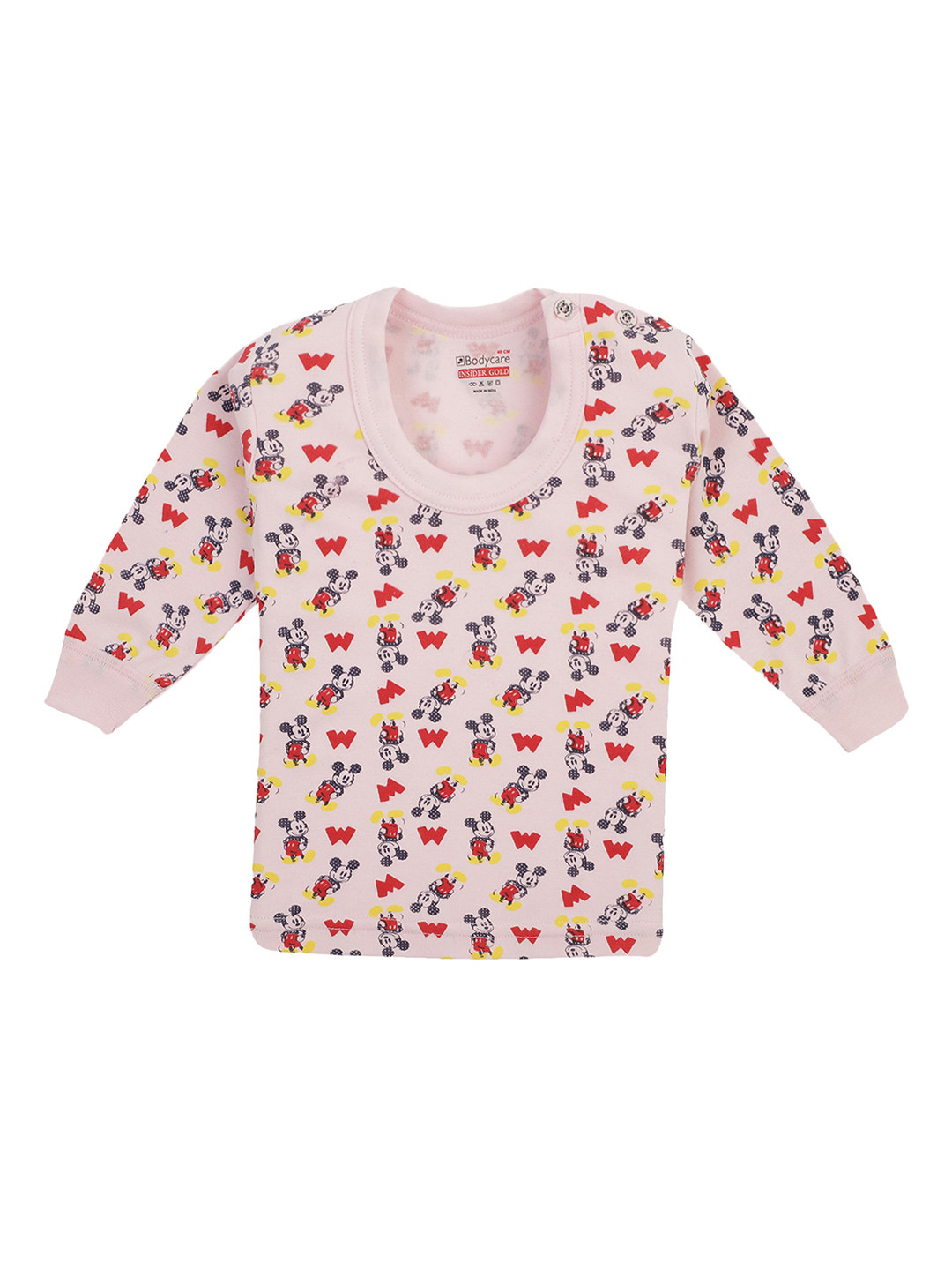 

Bodycare Kids Boys Printed Cotton Thermal Tops, Pink