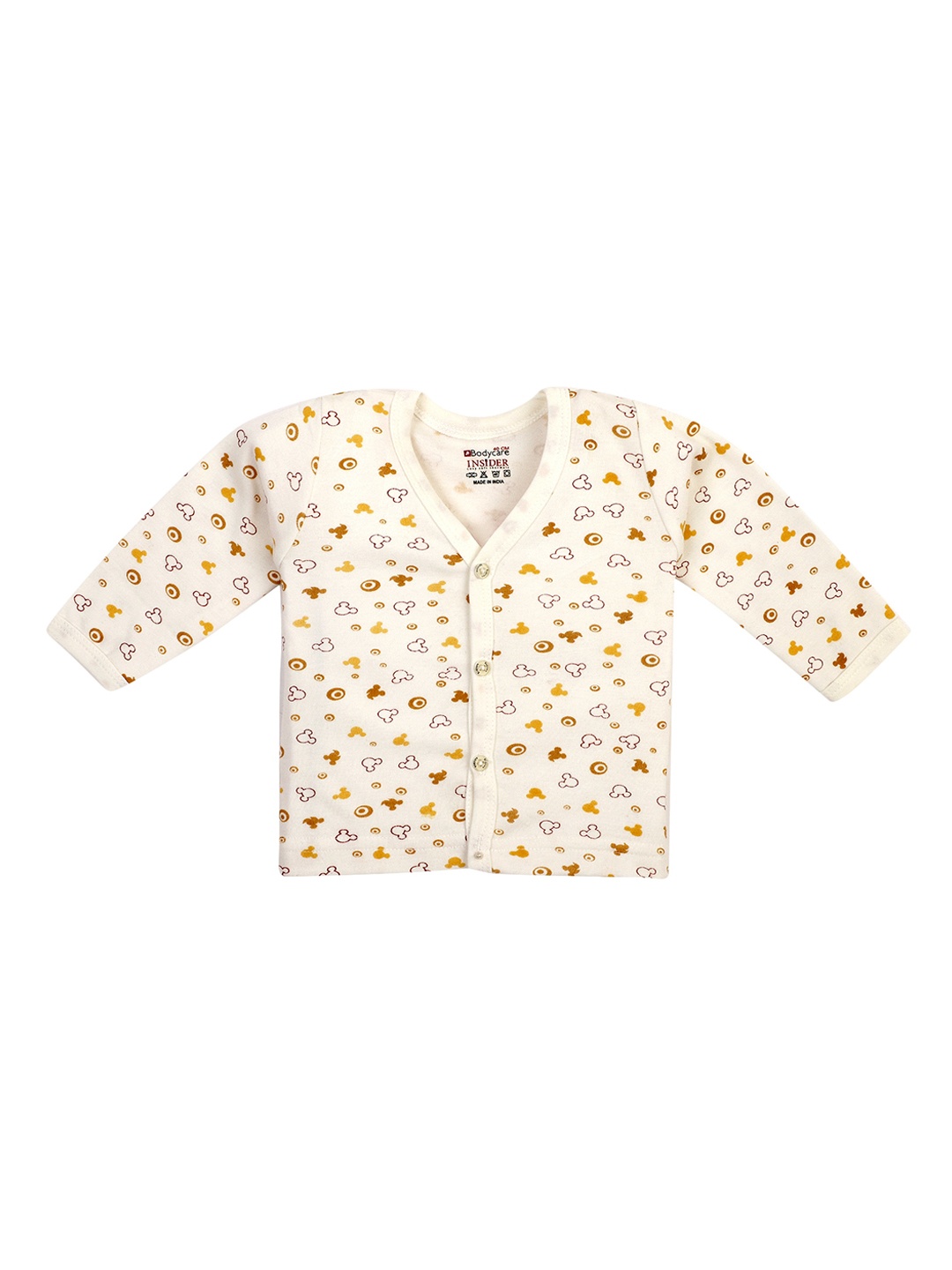

Bodycare Kids Boys Printed Cotton Thermal Tops, Off white