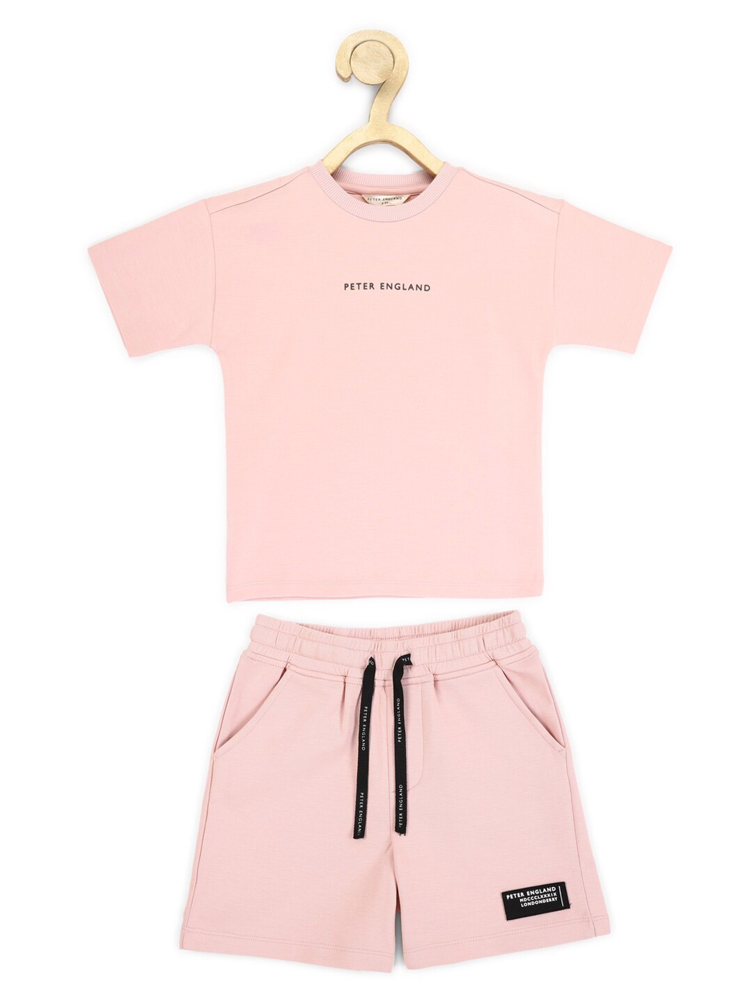 

Peter England Boys T-shirt with Shorts, Pink