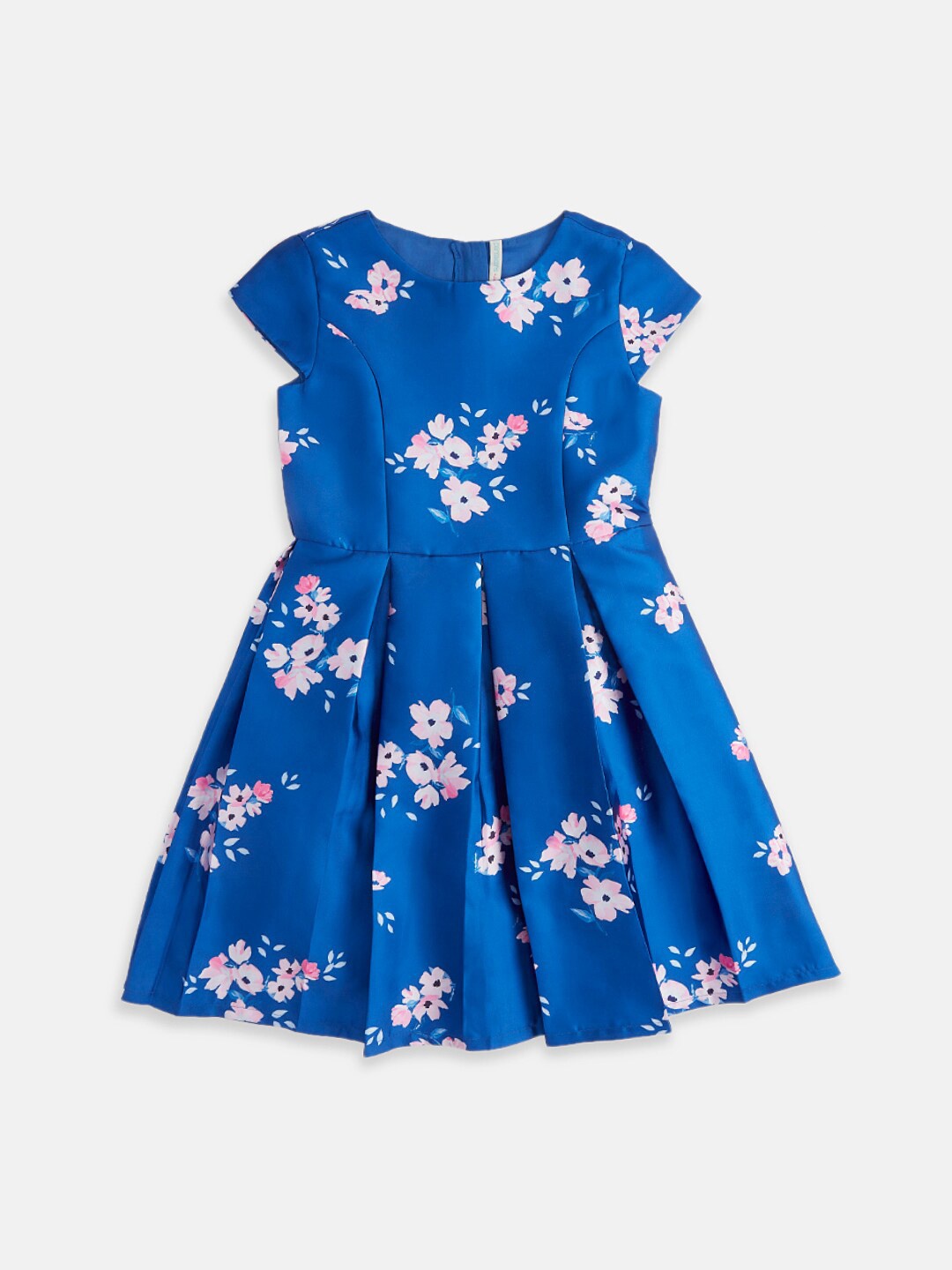 

Pantaloons Junior Printed Floral Cotton Dress, Blue