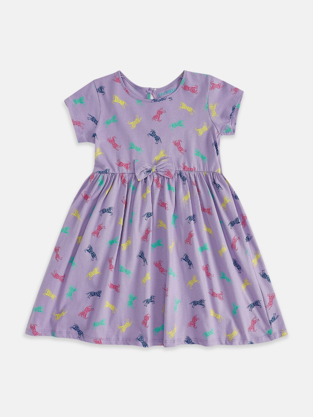 

Pantaloons Junior Girls Printed Cotton Dress, Lavender