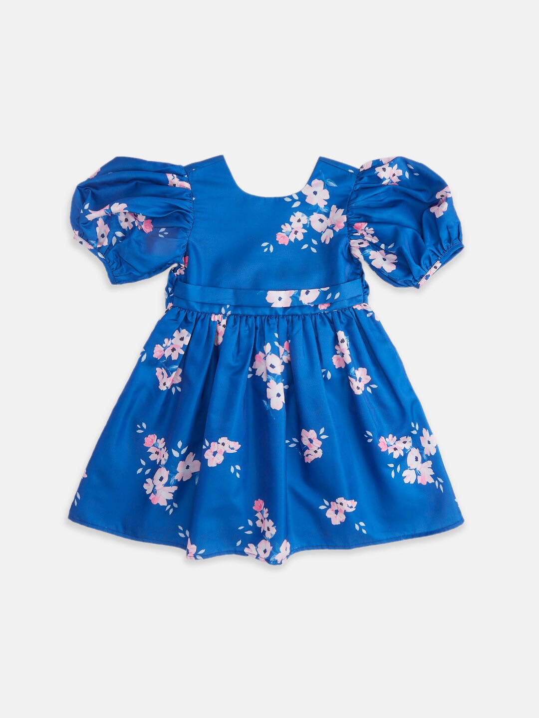 

Pantaloons Junior Girls Floral Printed Cotton Dress, Blue
