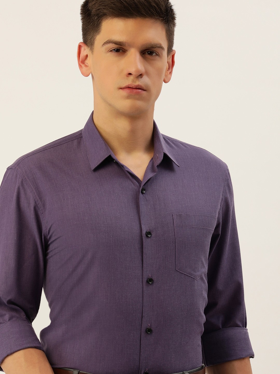 

Excalibur Men Slim Fit Formal Shirt, Purple
