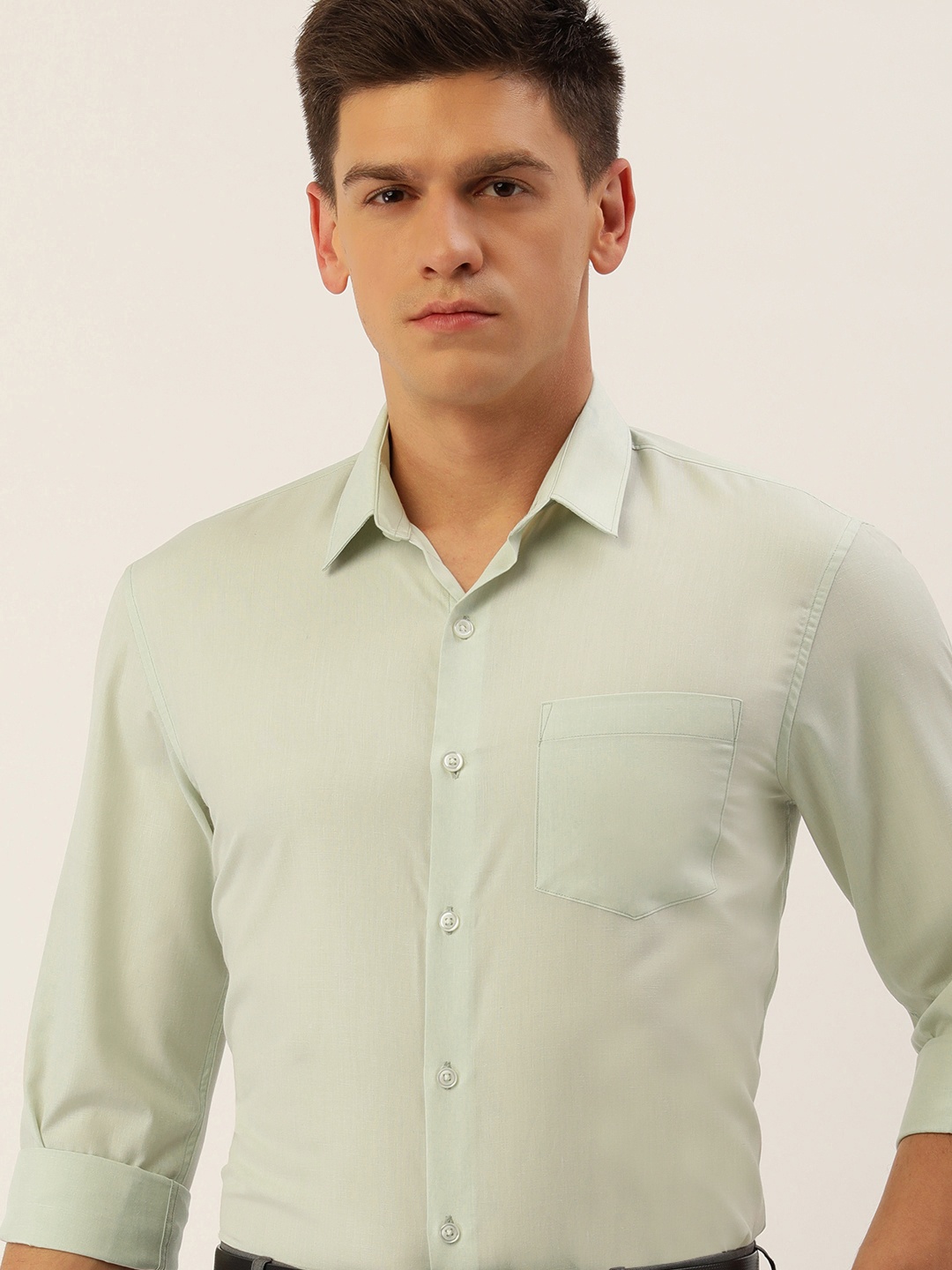 

Excalibur Men Slim Fit Formal Shirt, Beige