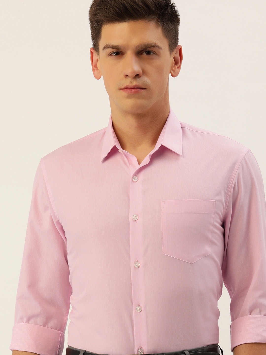 

Excalibur Men Slim Fit Formal Shirt, Pink