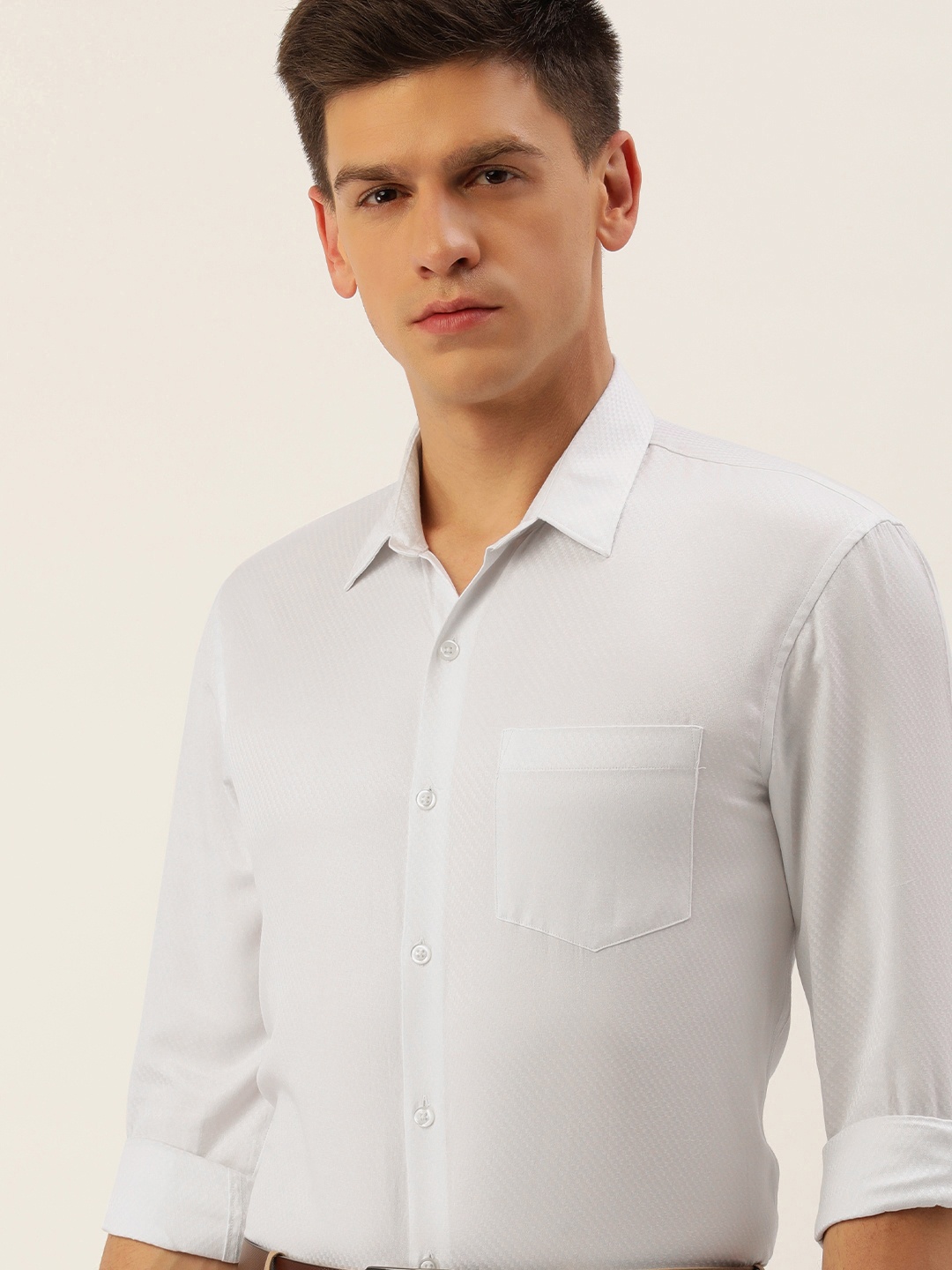 

Excalibur Men Slim Fit Formal Shirt, White