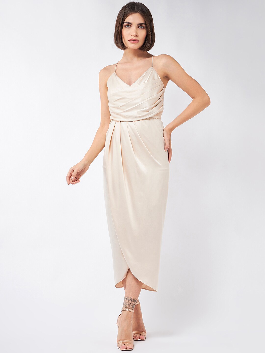 

MAGRE Velvet Maxi Dress, Beige