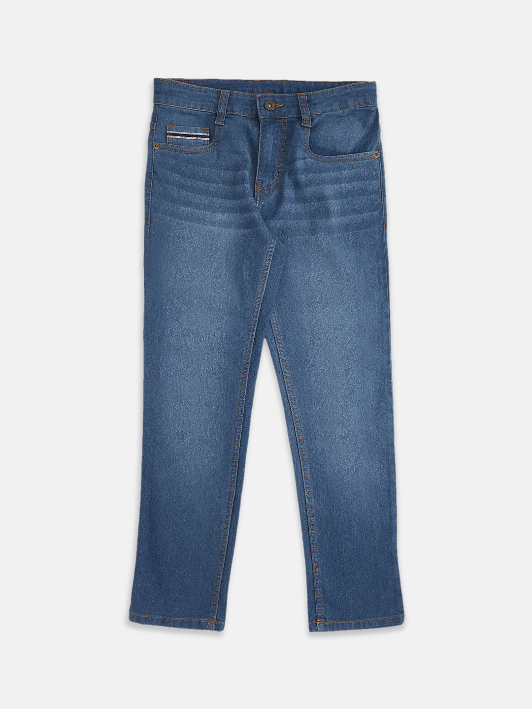 

Pantaloons Junior Boys Tapered Fit Light Fade Jeans, Blue