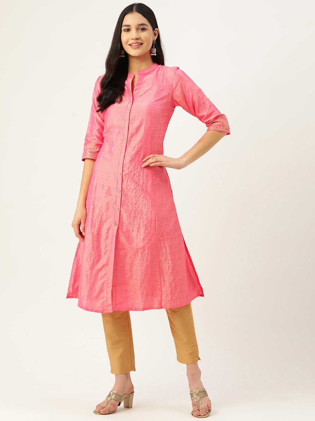 

ZIZO By Namrata Bajaj Women Pink Kurta