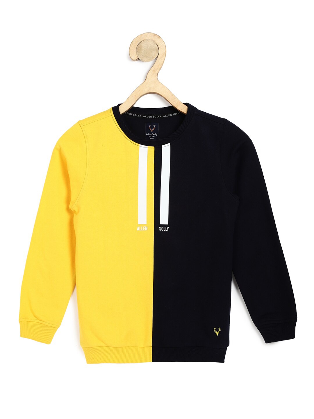 

Allen Solly Junior Boys Colourblocked Sweatshirt, Yellow