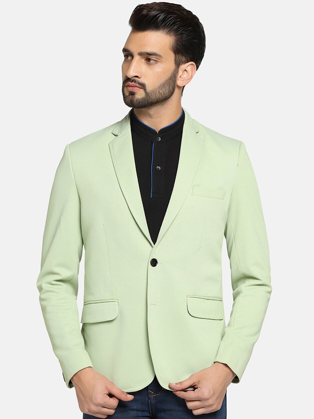 

TAHVO Men Slim-Fit Single Breasted Party Blazers, Green