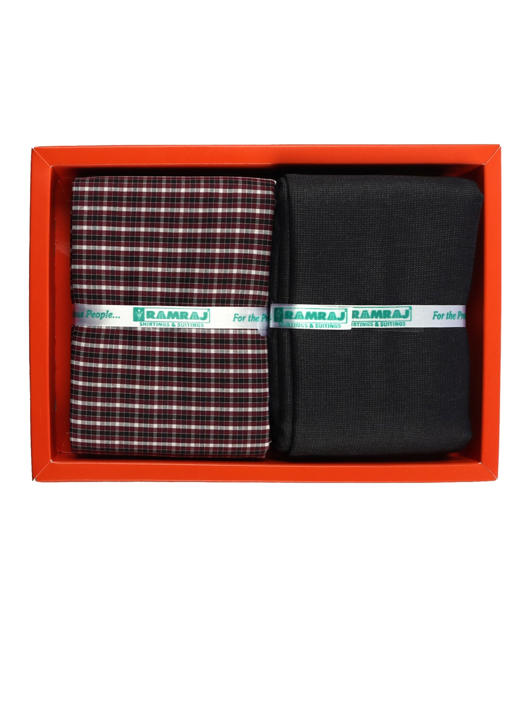 

Ramraj Men Shirt & Trouser Clothing Fabric Set, Maroon