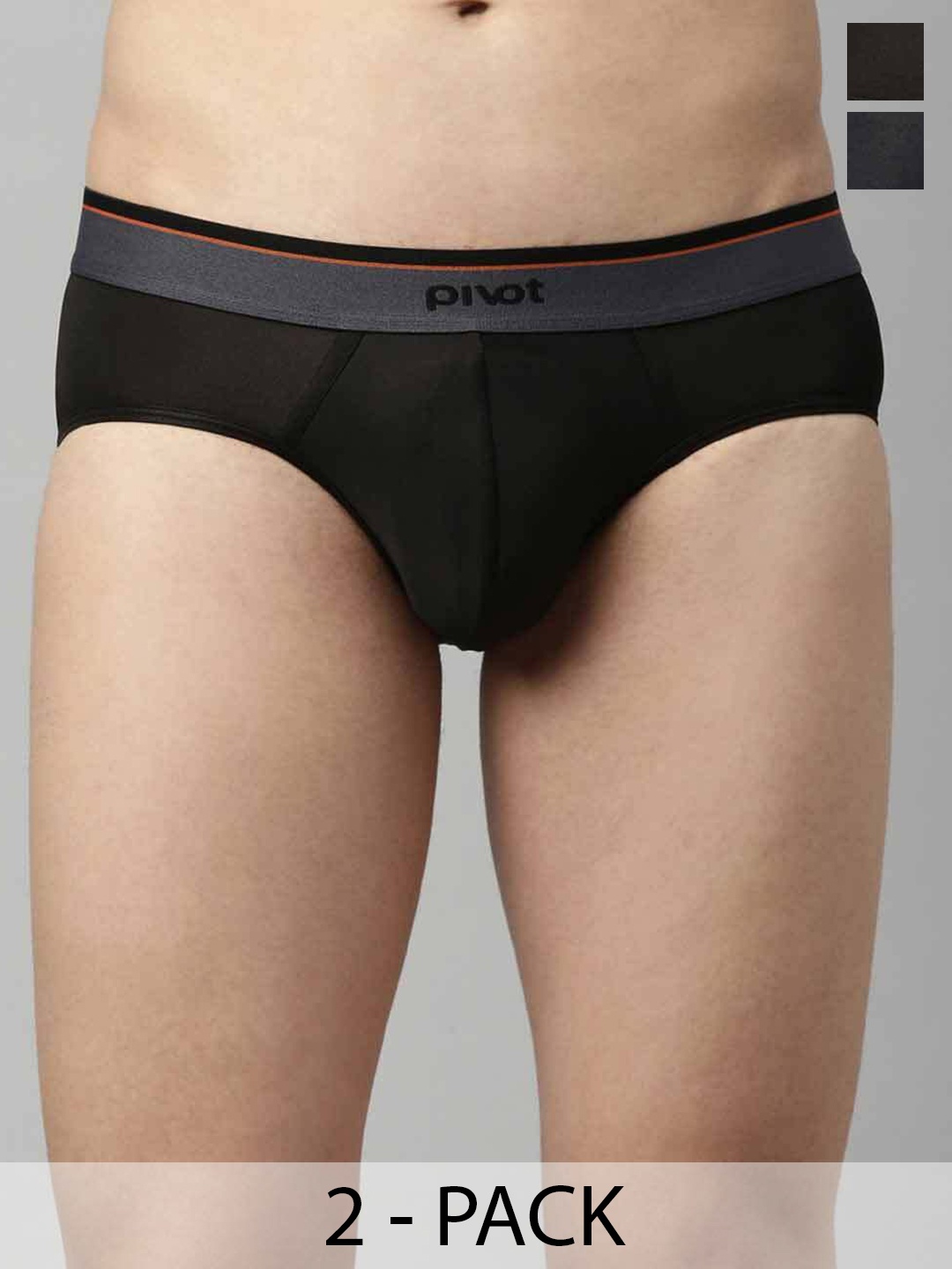 pivot Men Pack Of 2 Assorted Basic Briefs