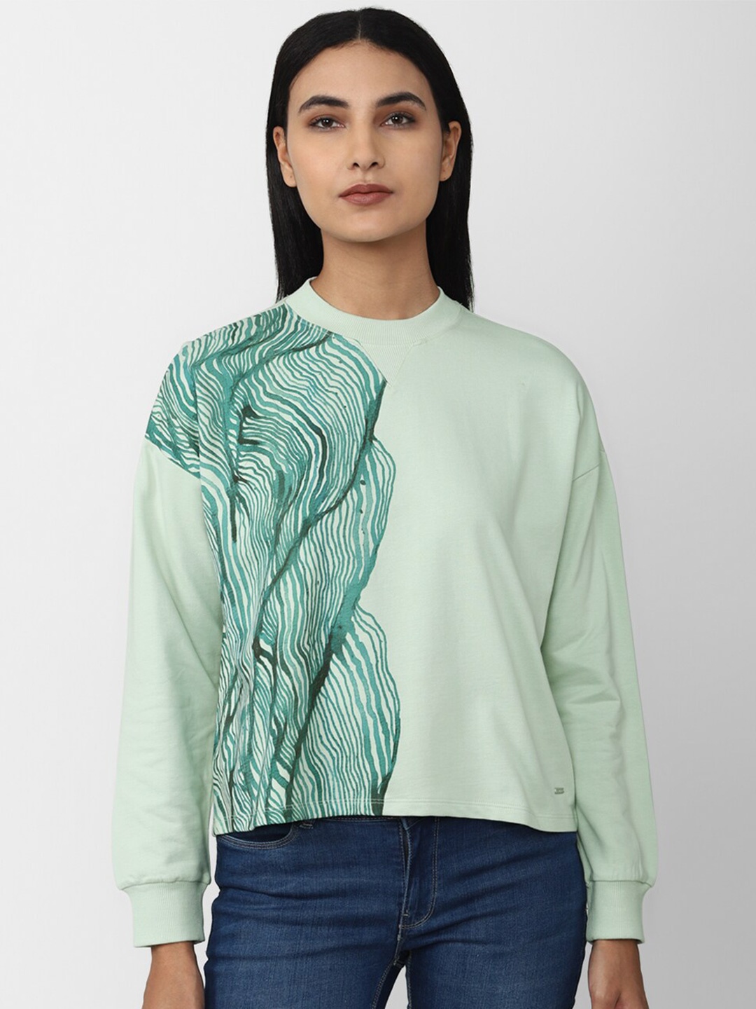 

Van Heusen Woman Printed Sweatshirt, Green