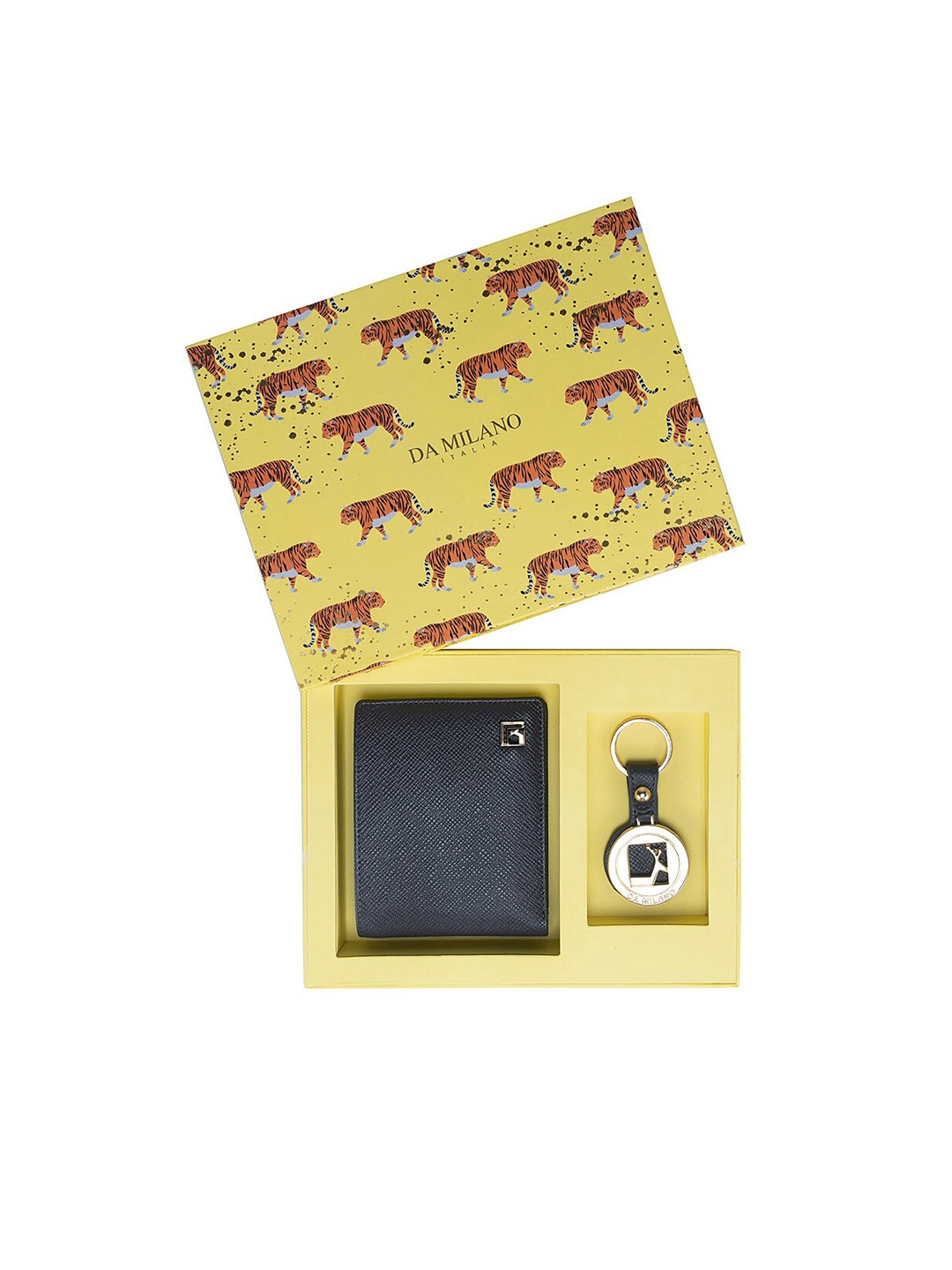 

Da Milano Men Textured Accessory Gift Set, Grey