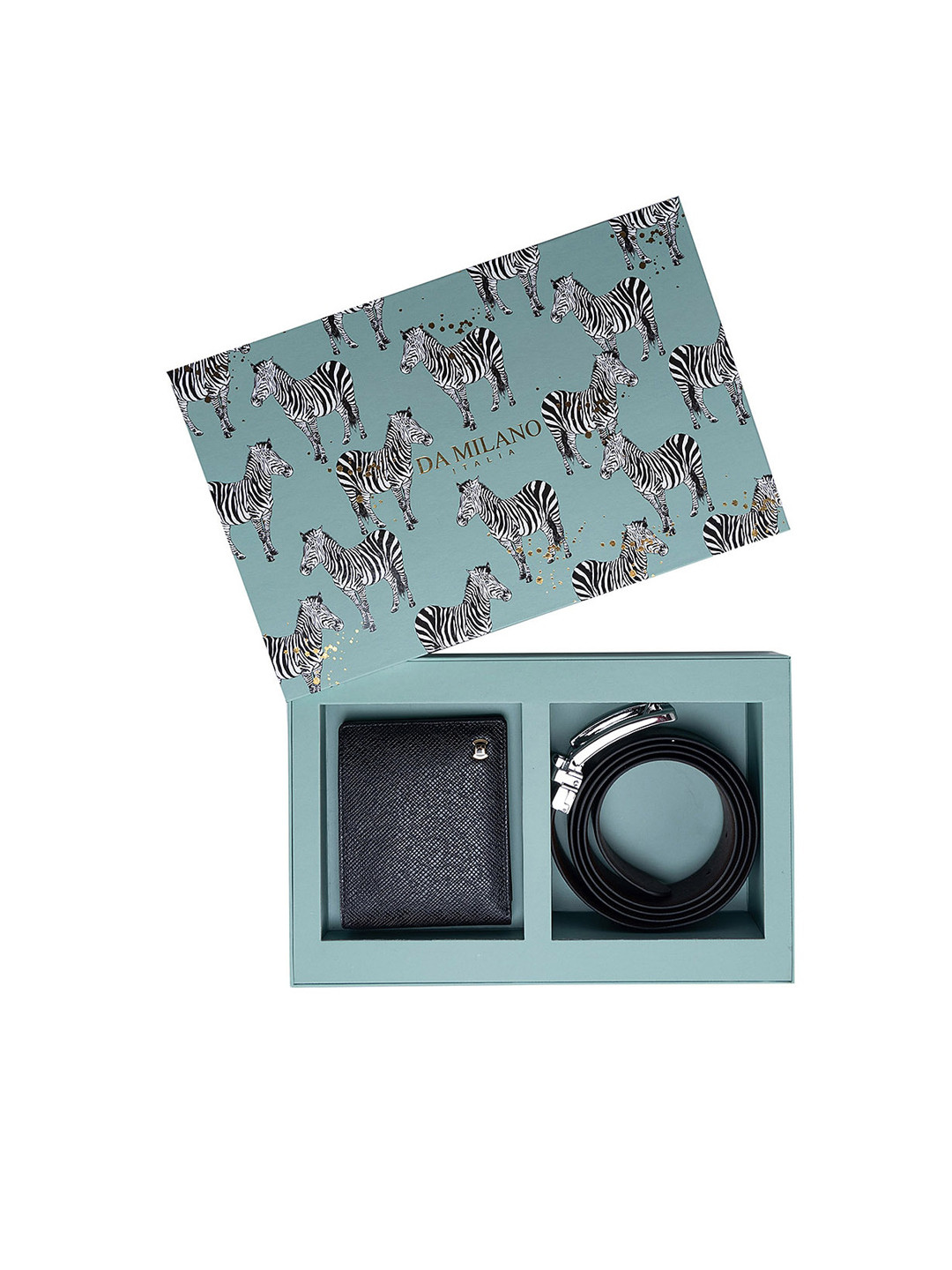 

Da Milano Men Textured Accessory Gift Set, Black