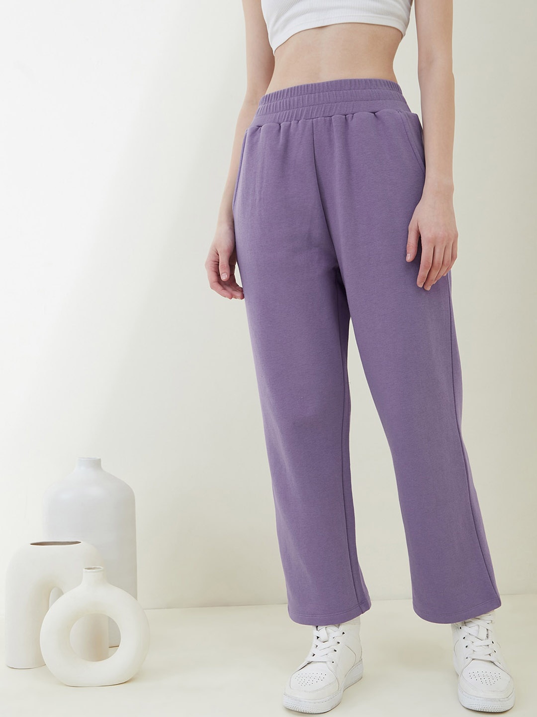 

Femella Women Straight-Leg Track Pants, Lavender