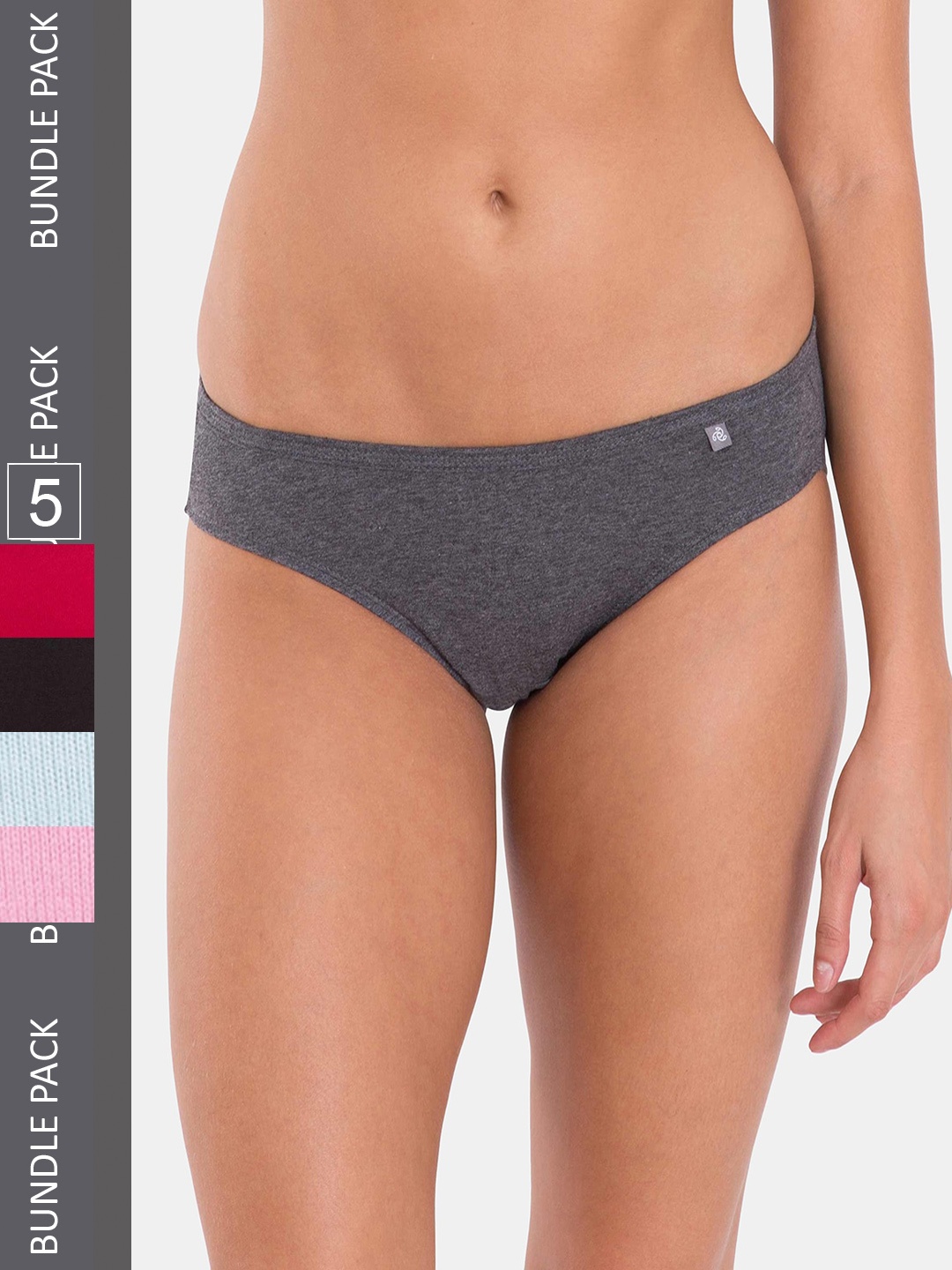 

Jockey Pack Of 5 Medium Coverage Super Combed Cotton StayFresh Bikini-1410, Assorted