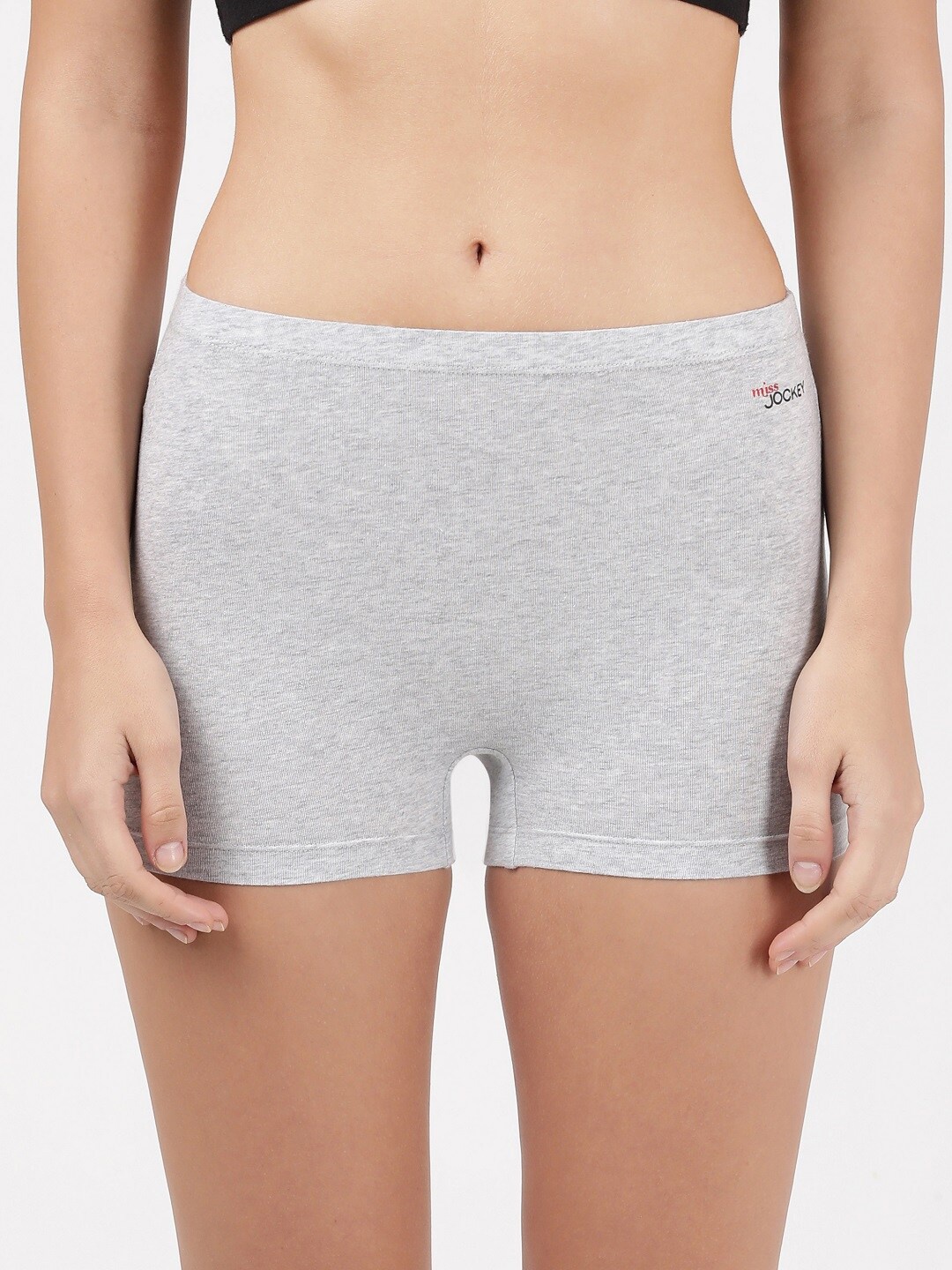 

Jockey Women Cotton Boy Shorts Briefs, Grey