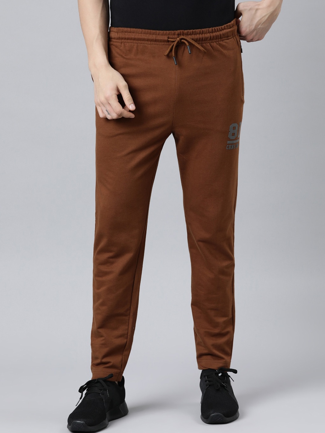

Chennis Men Pure Cotton Track Pants, Khaki