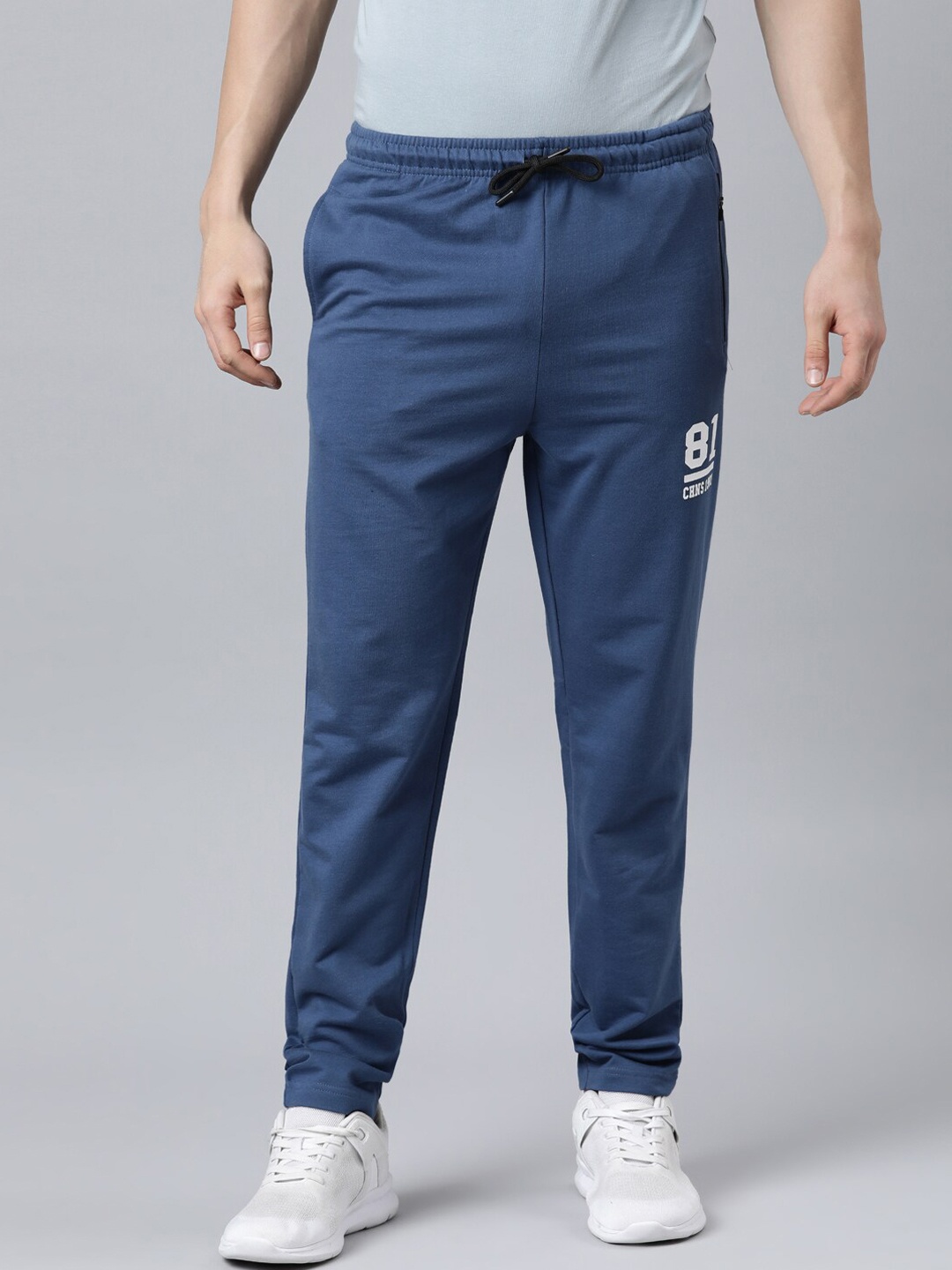 

Chennis Men Pure Cotton Track Pants, Blue