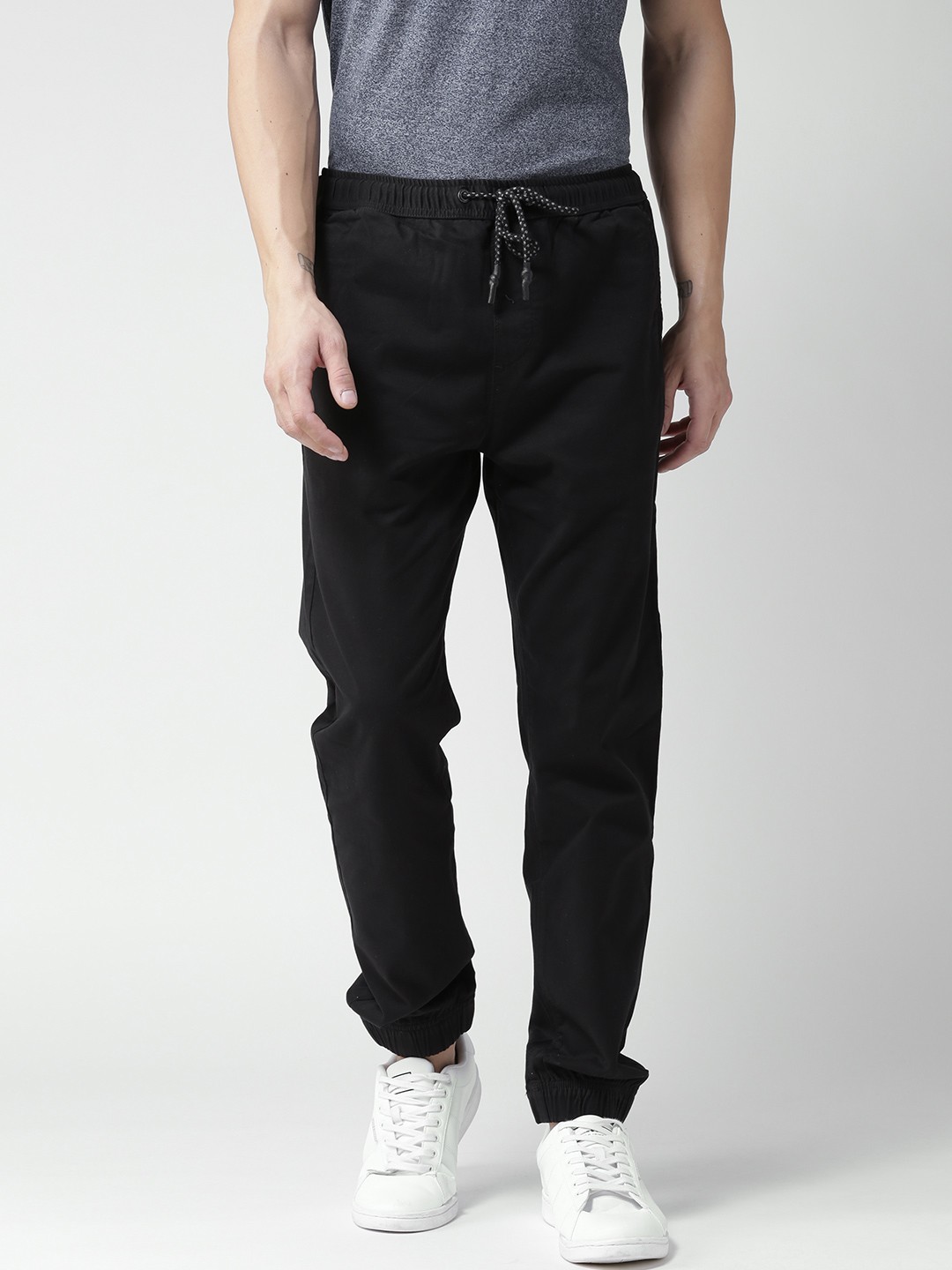 

Aeropostale Men Black Regular Fit Solid Joggers