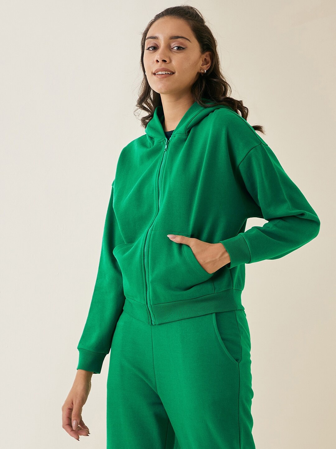 

Femella Women Hooded Sweatshirt, Green