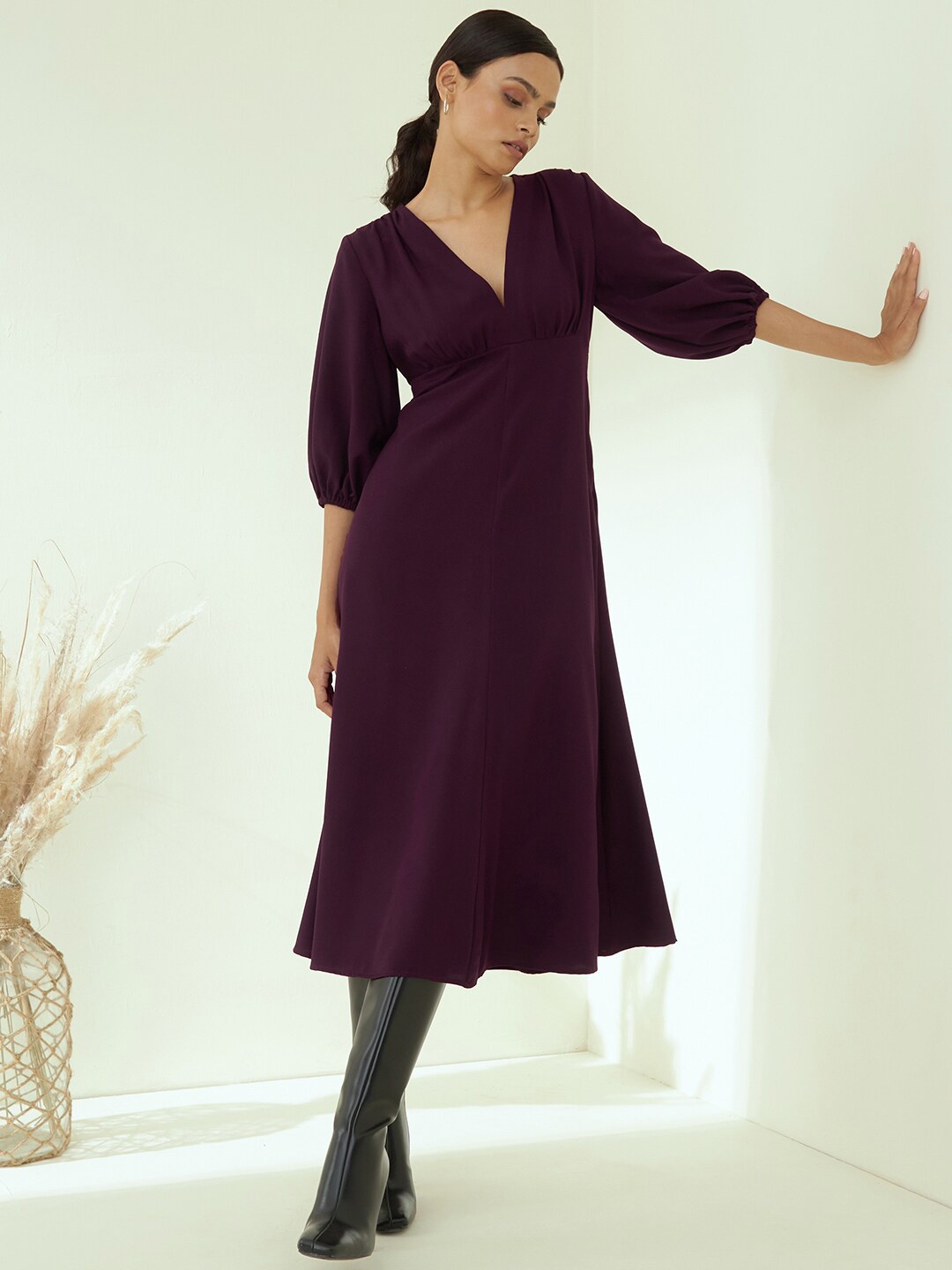

Femella A-Line Maxi Dress, Purple