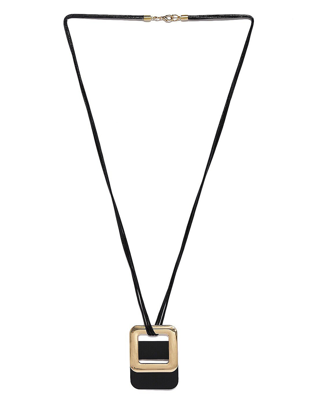 

Blisscovered Minimal Necklace, Black