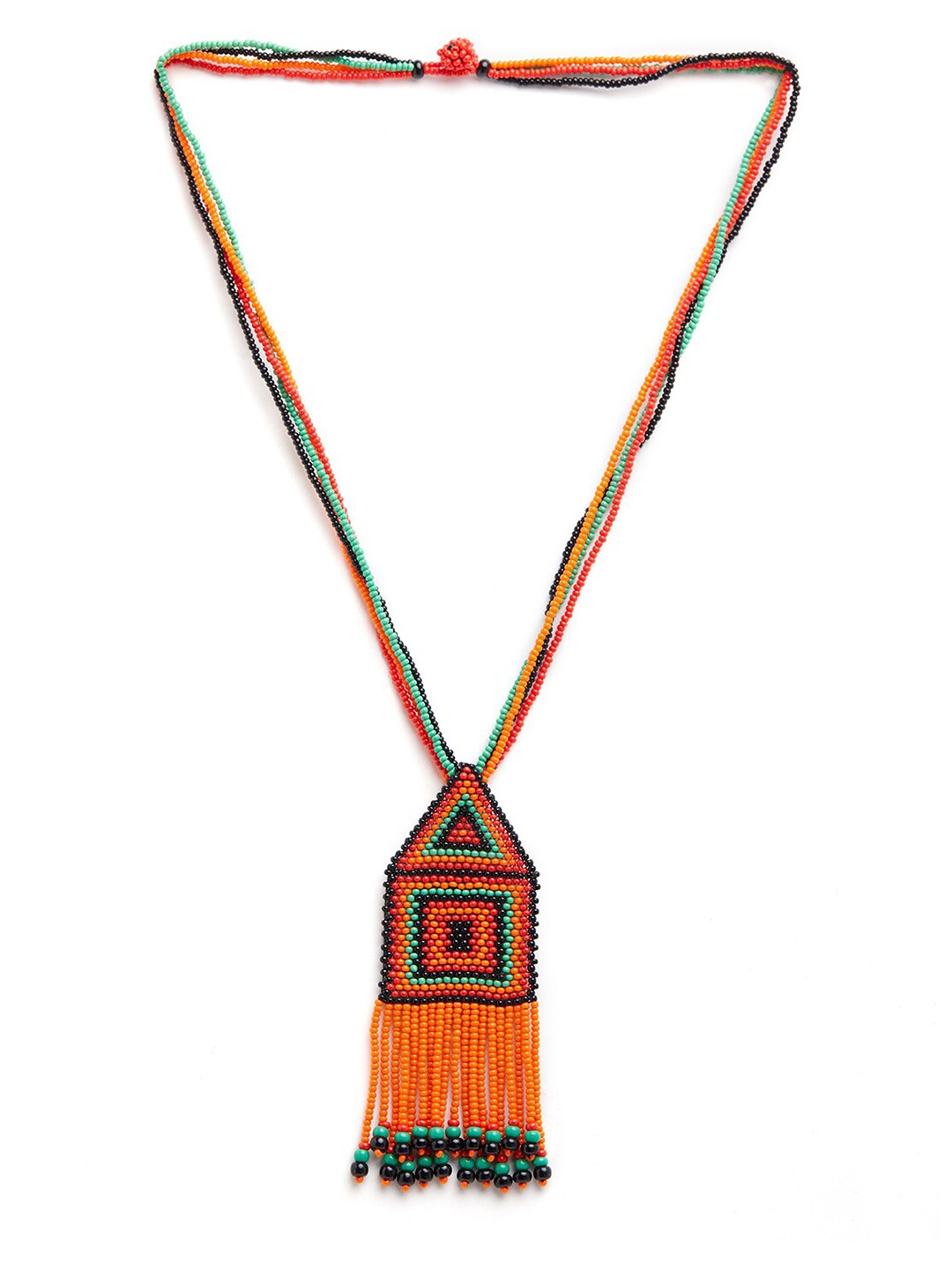 

Blisscovered Designer Necklace, Orange