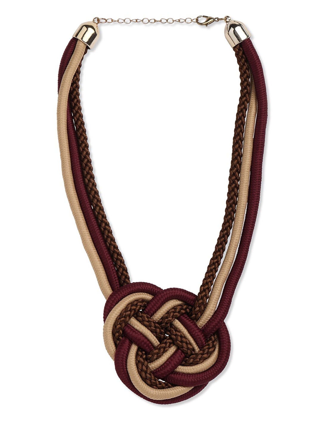 

Blisscovered Interwoven Necklace, Beige
