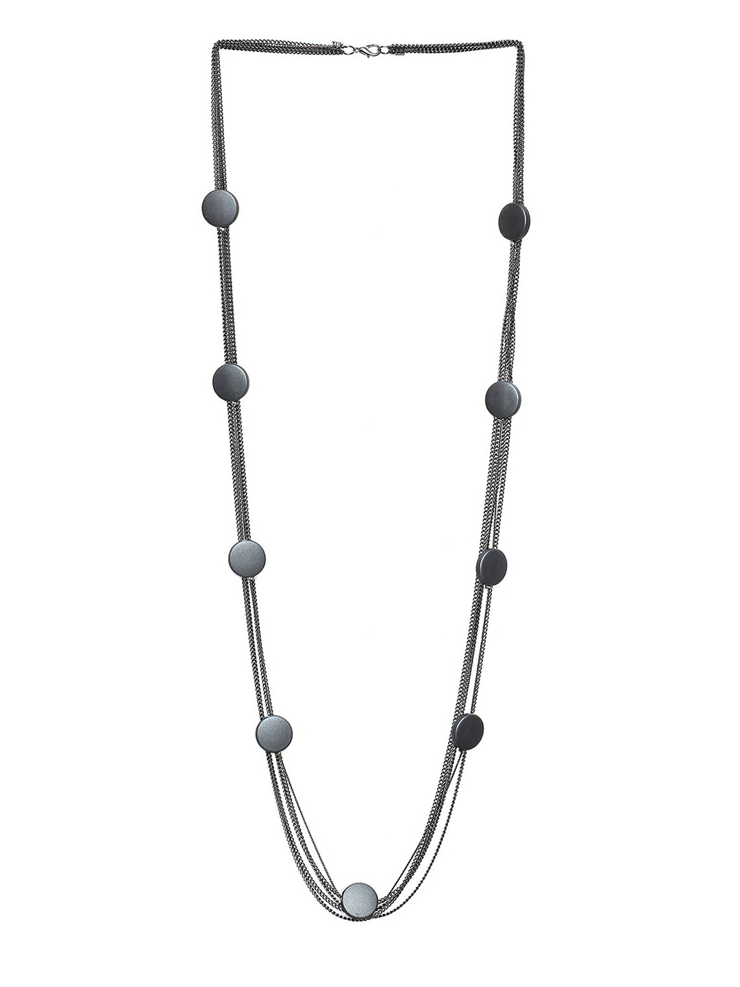 

Blisscovered Women Artificial Beads Necklace, Black