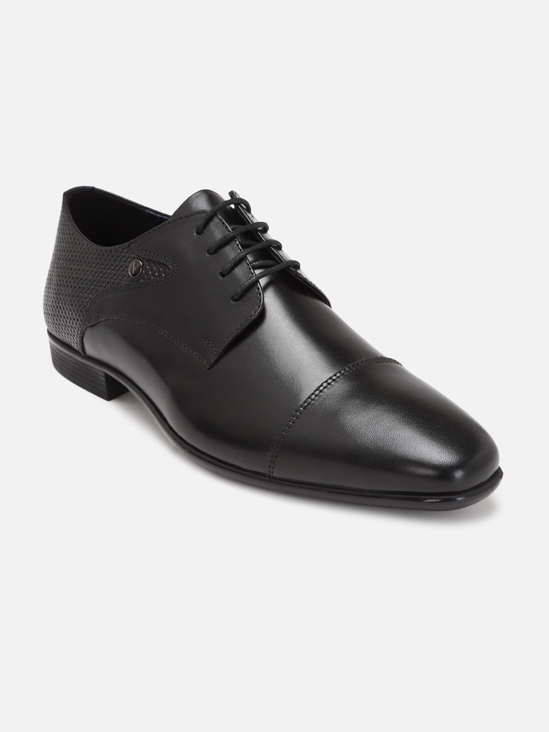 

Van Heusen Men Leather Formal Derbys, Black