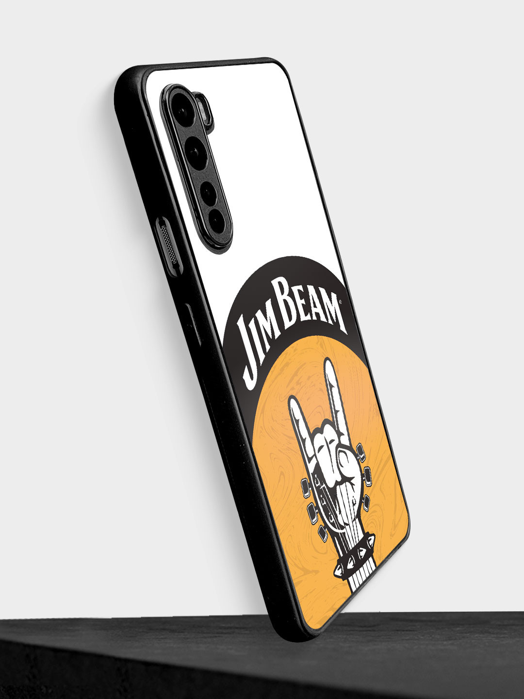

macmerise Printed Jim Beam Rock Swag Design OnePlus Nord Bumper Case, White