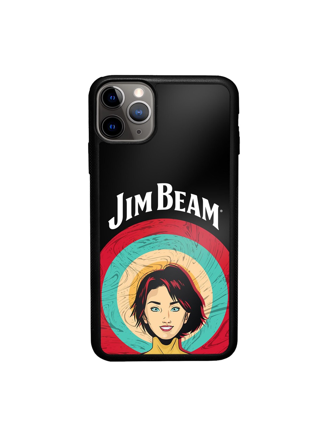 

macmerise Jim Beam Printed iPhone 11 Pro Bumper Case, Black