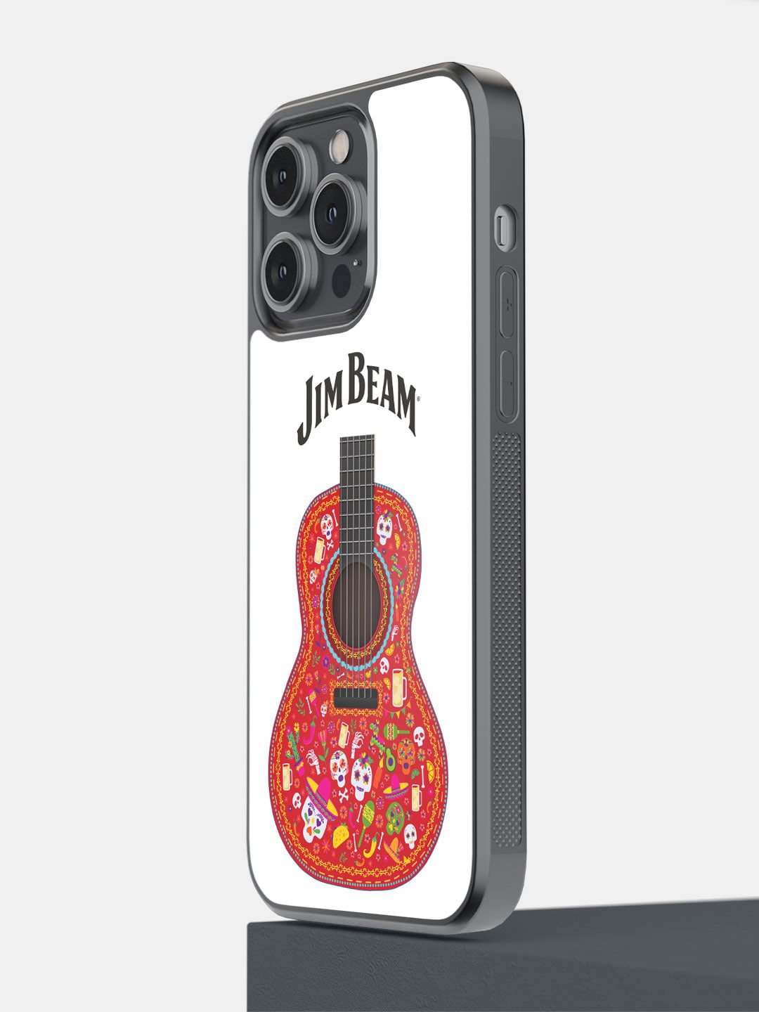 

Macmerise Jim Beam Guitar Design Bumper Case for iPhone 14 Pro Max, White