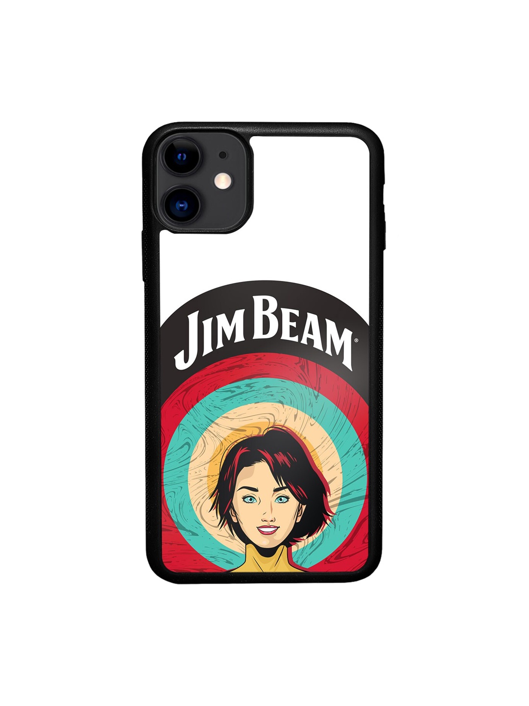 

macmerise Jim Beam Character Design iPhone 11 Bumper Bumper Case, White