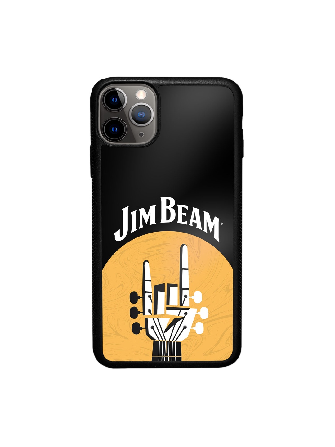 

macmerise Printed Jim Beam Rock On Design iPhone 11 Pro Max Bumper Case, Black