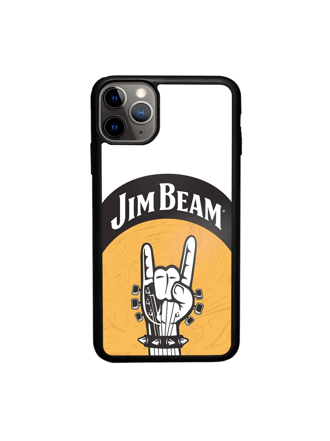 

macmerise Jim Beam Rock Swag Printed iPhone 11 Pro Max Bumper Case, White