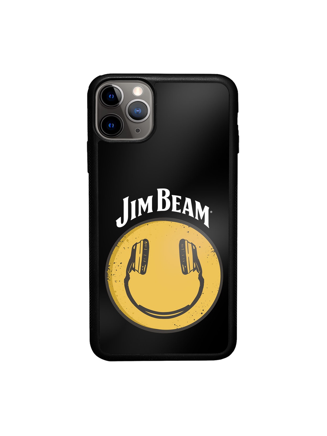 

macmerise Jim Beam Smiley Design iPhone 11 Pro Back Case, Black