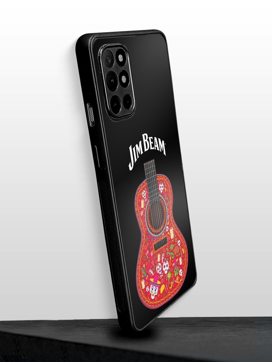 

macmerise Jim Beam Guitar Printed OnePlus 8T Bumper Case, Black
