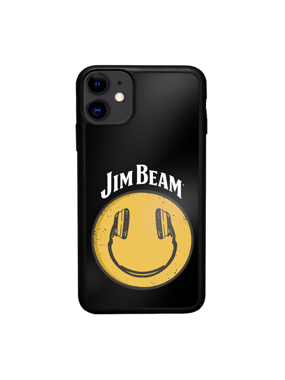 

macmerise Jim Beam Smiley Design iPhone 11 Bumper Case, Black